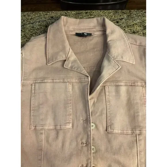 Paige Mayslie Jumpsuit in Vintage Rouge Glow Pink Short Sleeve Sz‎ 8 - Picture 3 of 16